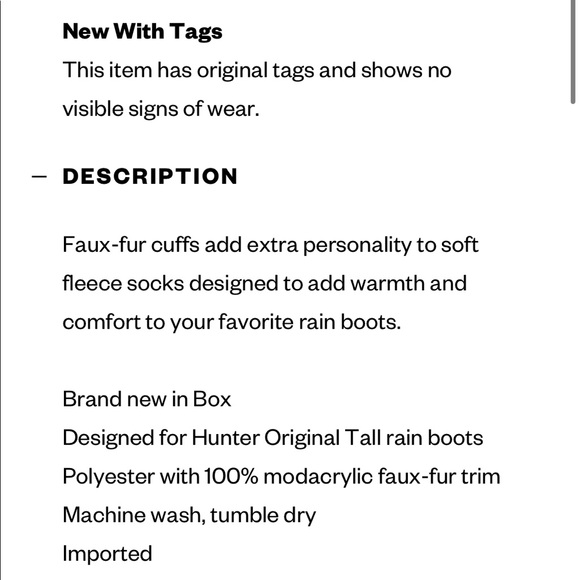 Hunter Original Faux Fur-Trim Boot Socks - Picture 5 of 5